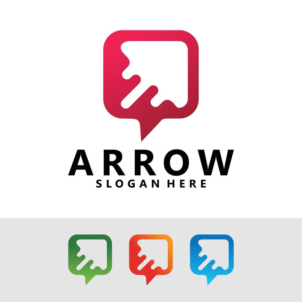 arrow logo icon vector design isolated