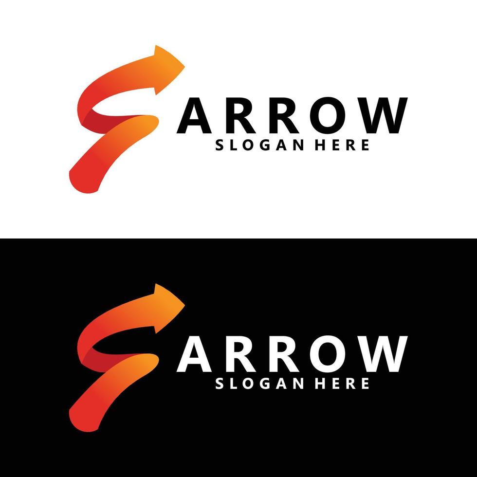 arrow logo design vector isolated