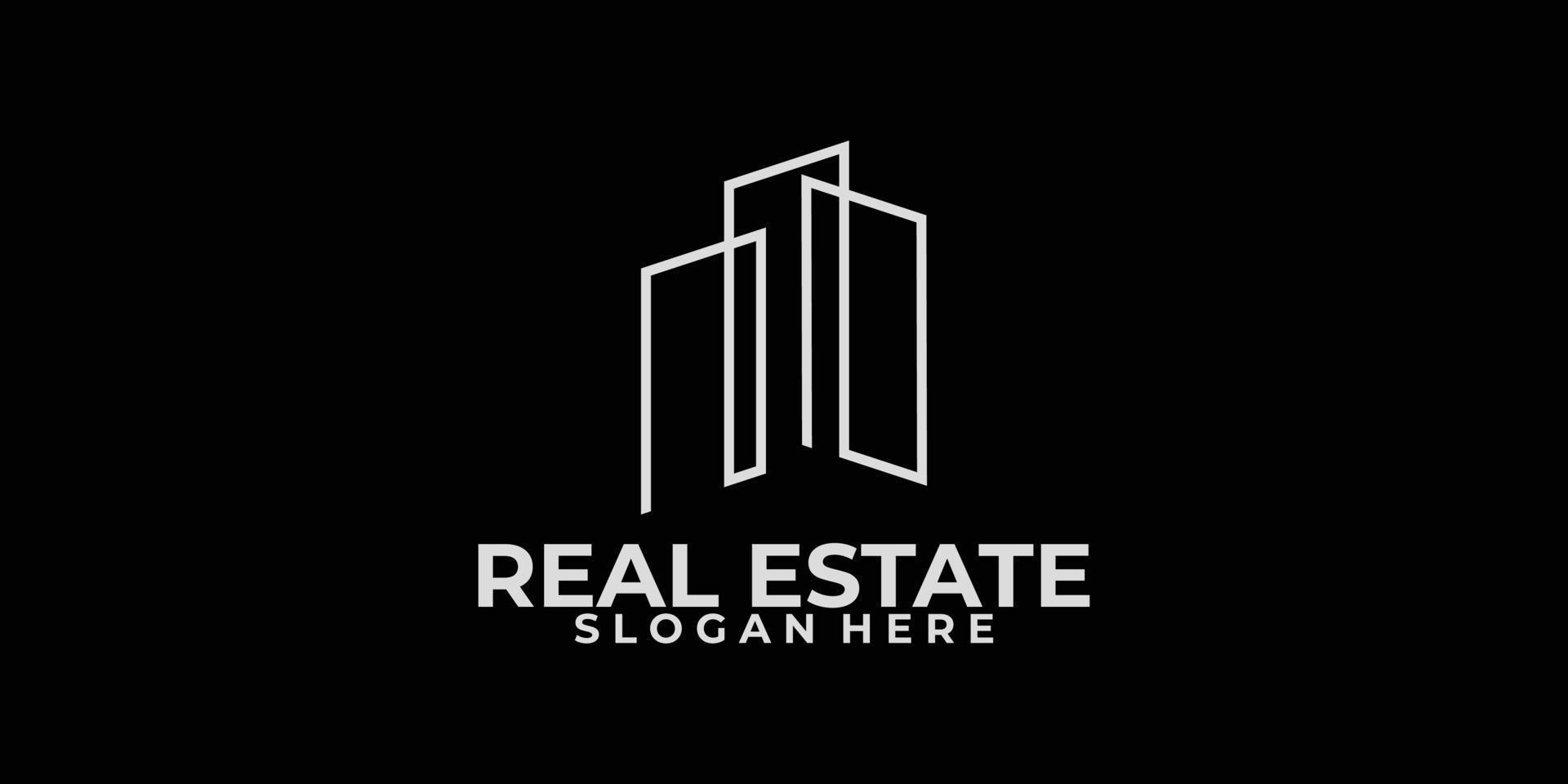 real estate logo icon vector isolated