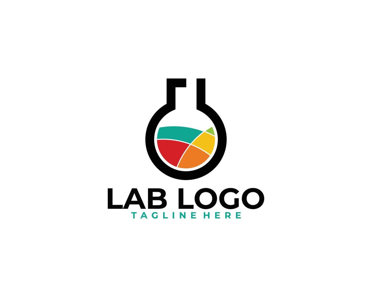 science lab logo icon vector isolated