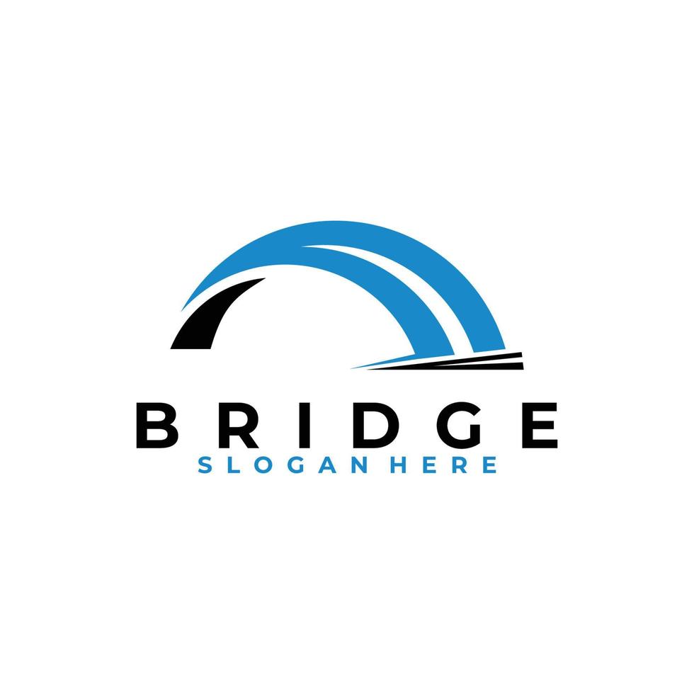 Bridge logo icon vector isolated