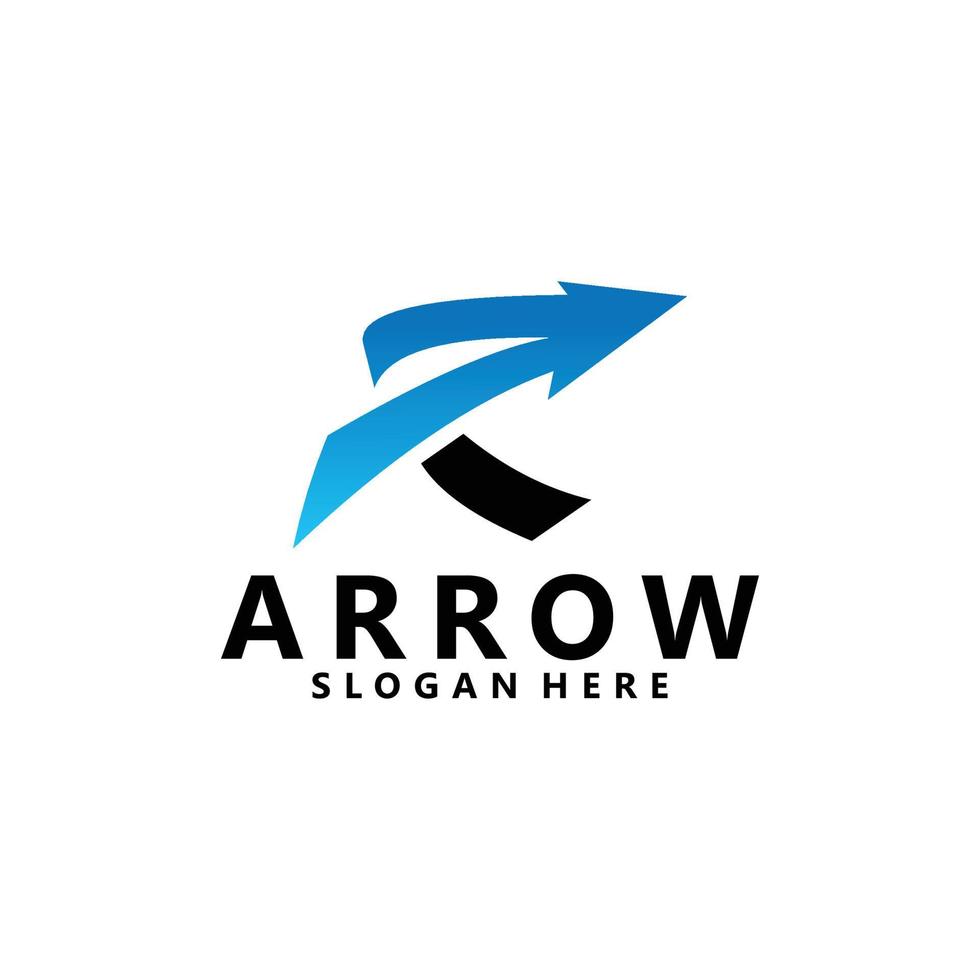 arrow logo icon vector isolated