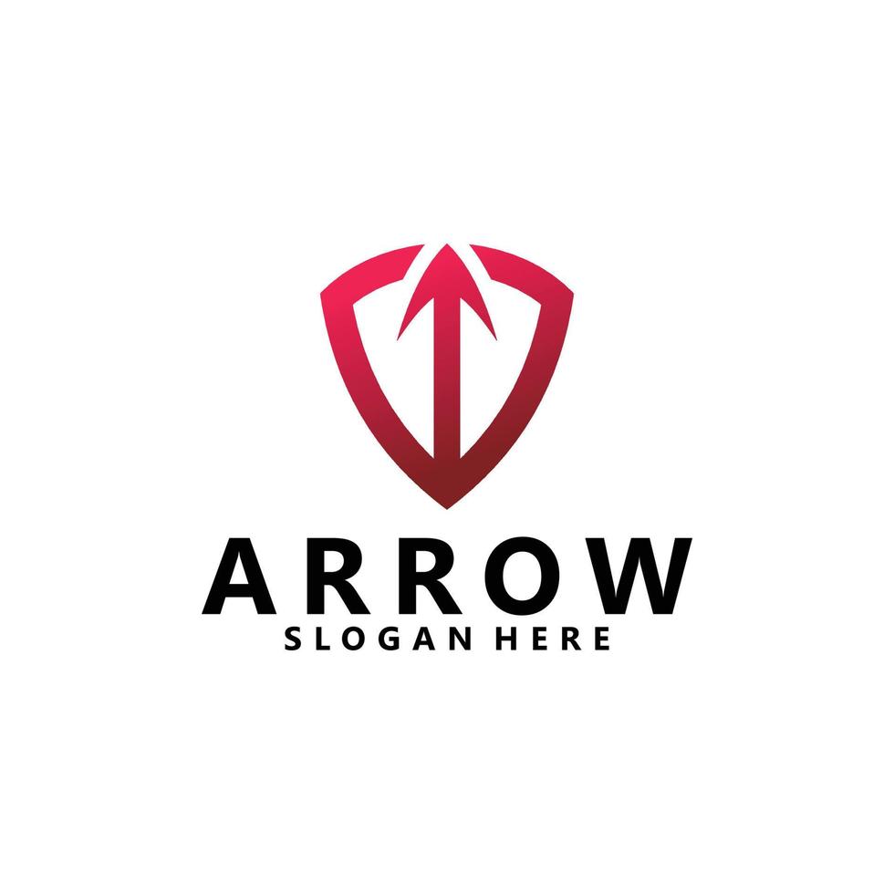 arrow logo design vector isolated