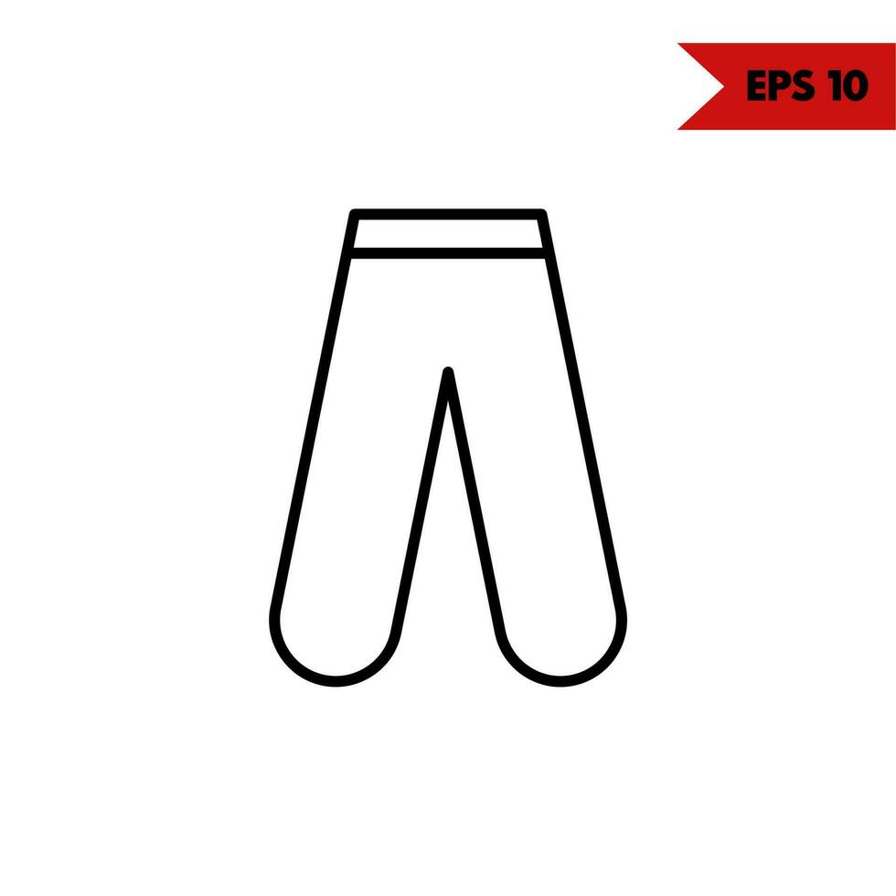 illustration of clothes line icon vector