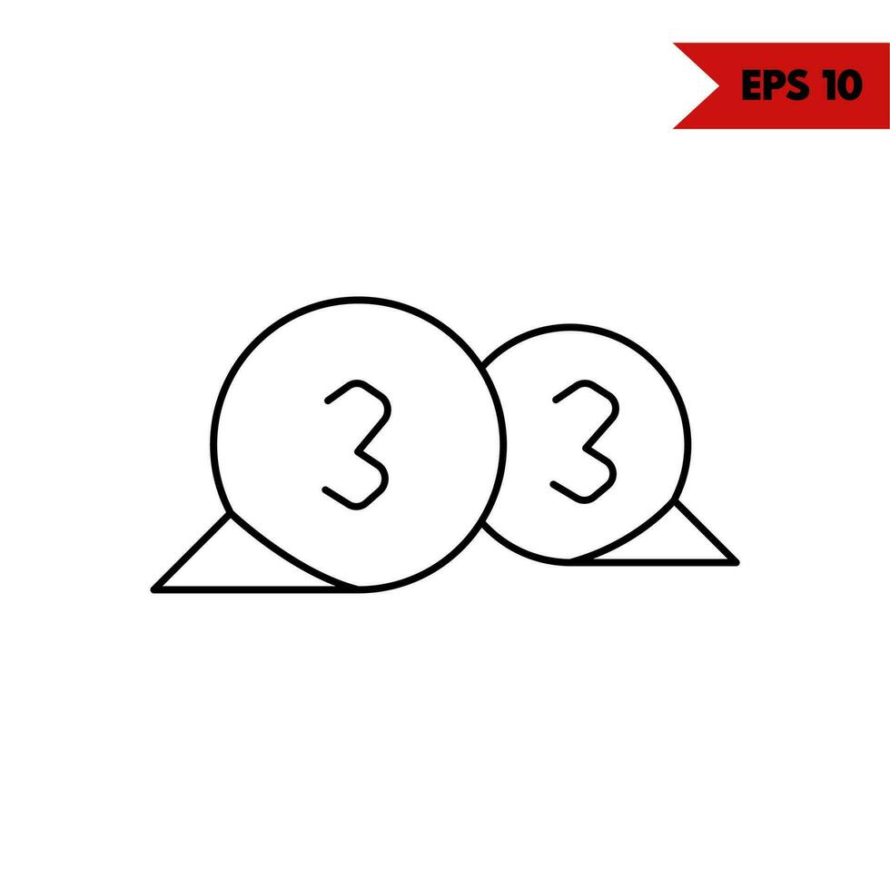 illustration of chat line icon vector