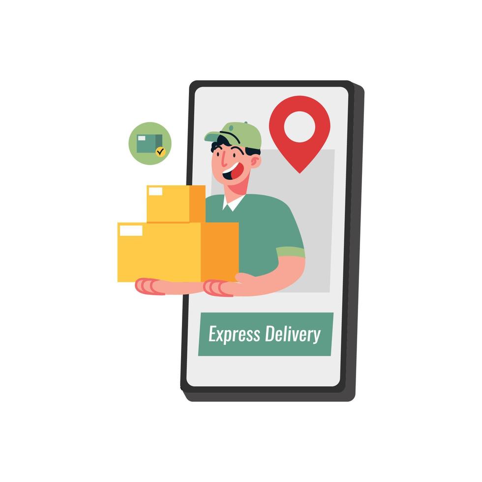 Delivery service concept illustration vector