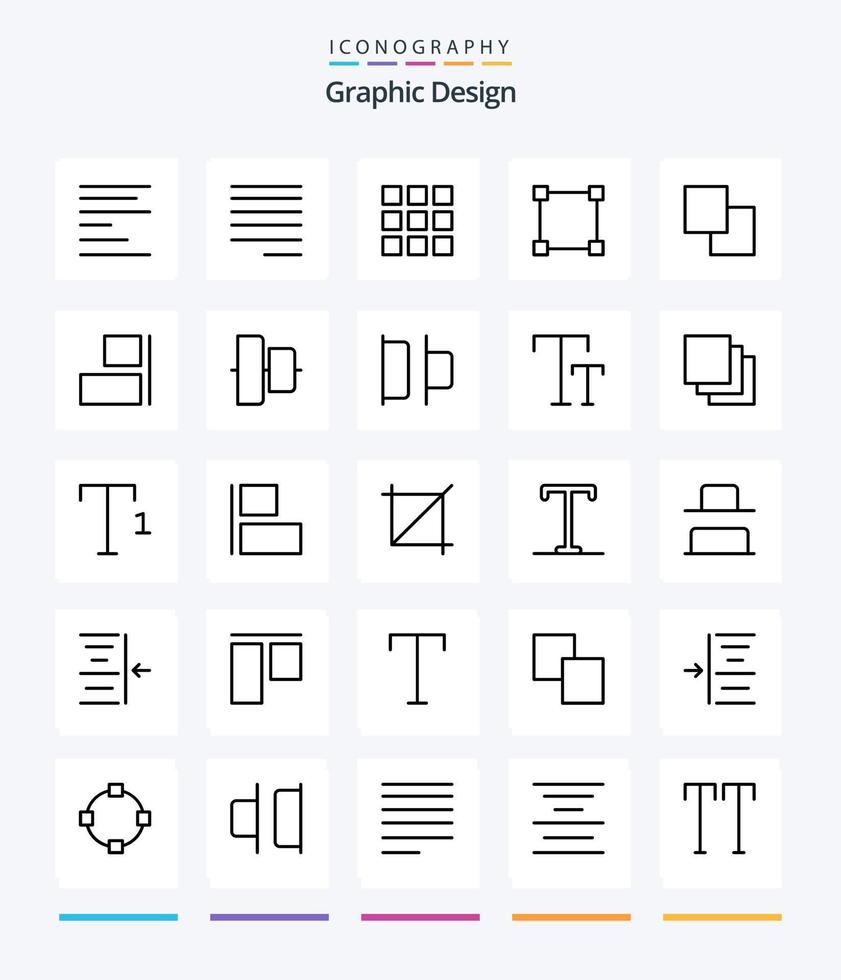 Creative Design 25 OutLine icon pack  Such As distribute. center. copy. align. horizontal vector