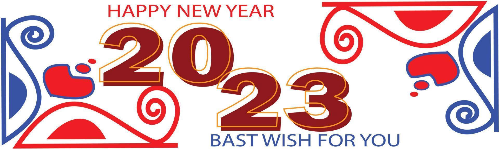 2023 New year banner vector