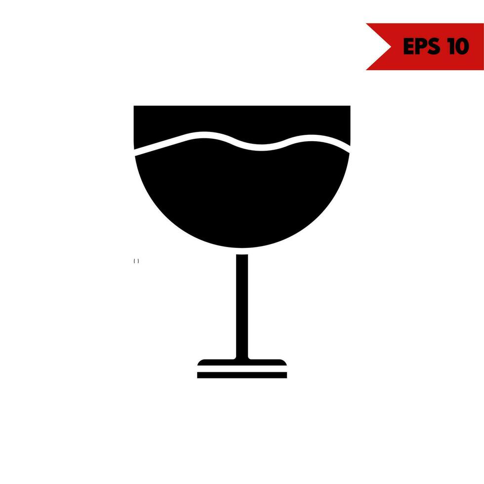 illustration of drink line icon vector