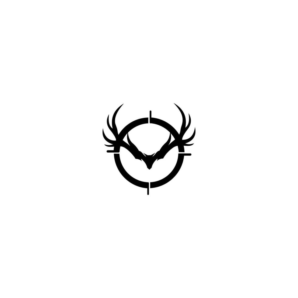 Dear hunter logo vector template.Hunting logo. suitable for company logo, print, digital, icon, apps, and other marketing material purpose