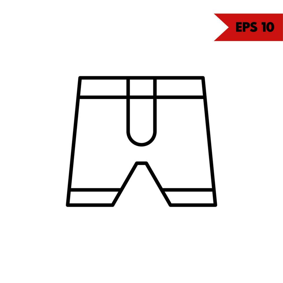 illustration of clothes line icon vector