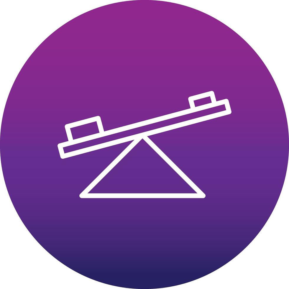 Seesaw Vector Icon