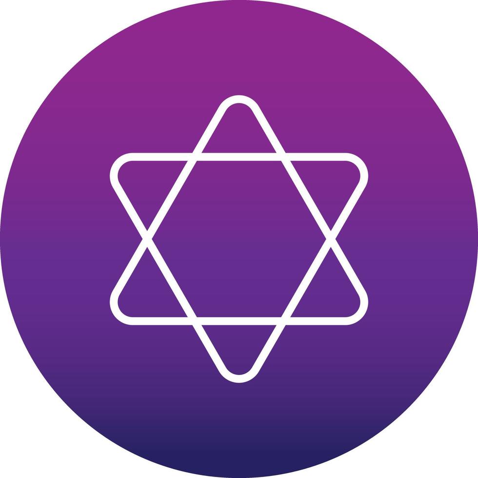 Hexagram Vector Icon