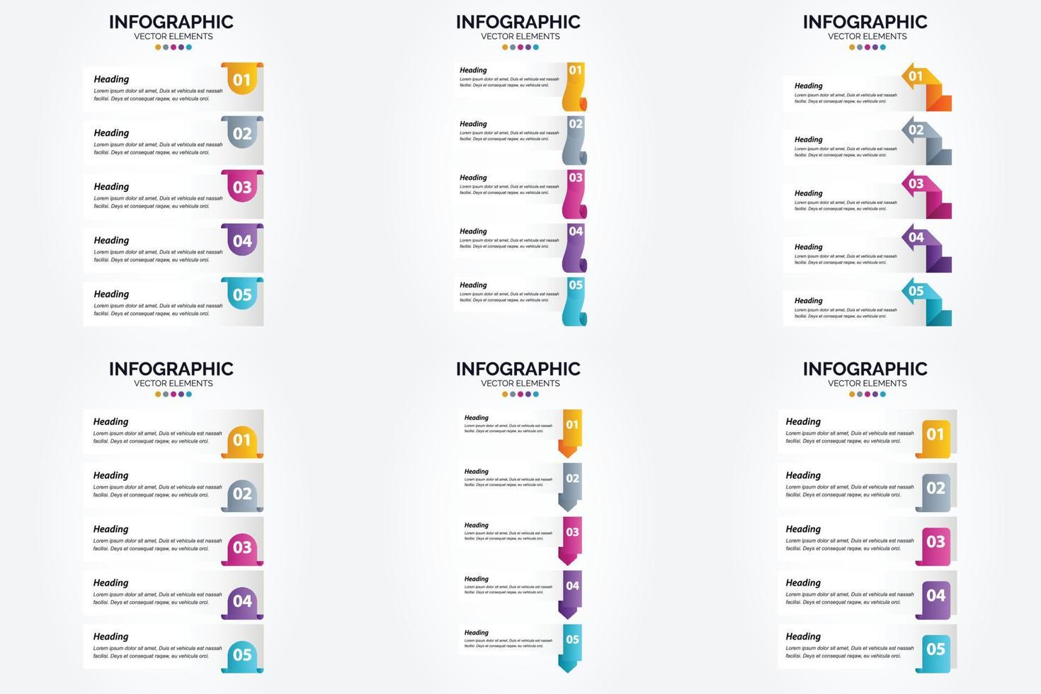 estas infografías de ilustraciones vectoriales son perfectas para anunciarse en un folleto. volantes. o revista. vector