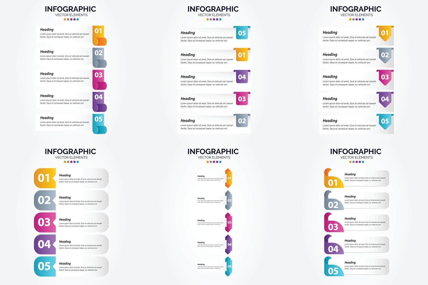 This vector infographics set is perfect for advertising in a brochure. flyer. or magazine.