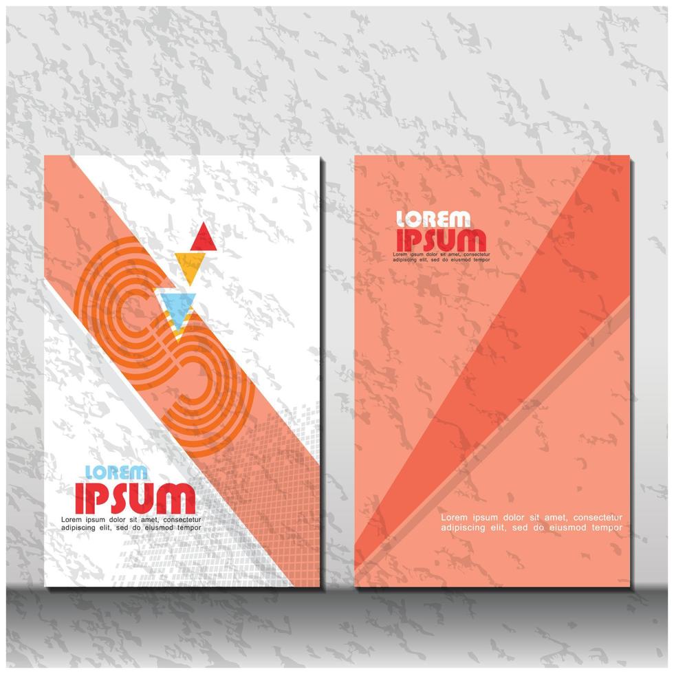 Abstract book cover design, brochure report design. vector