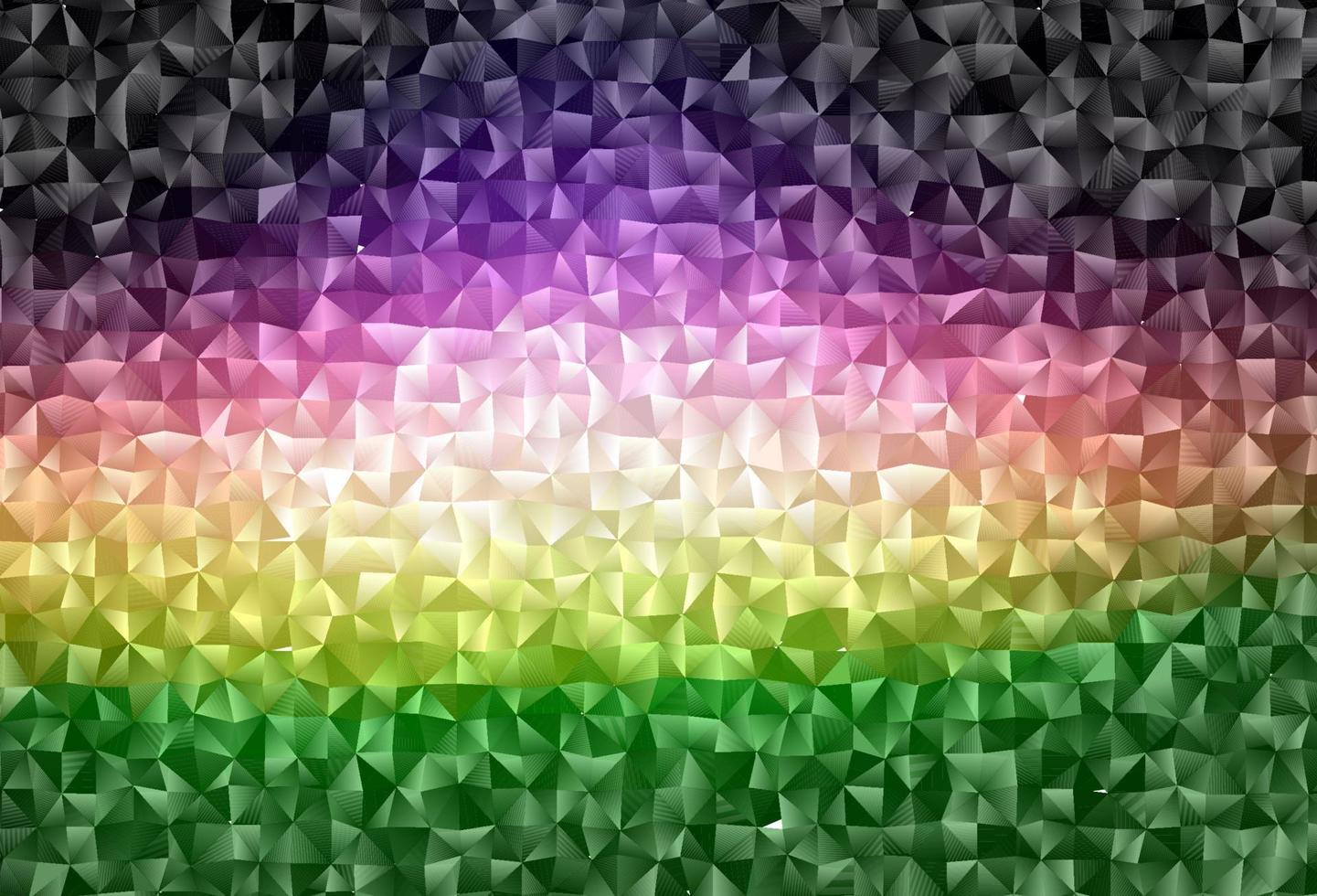 Dark Pink, Green vector triangle mosaic cover.
