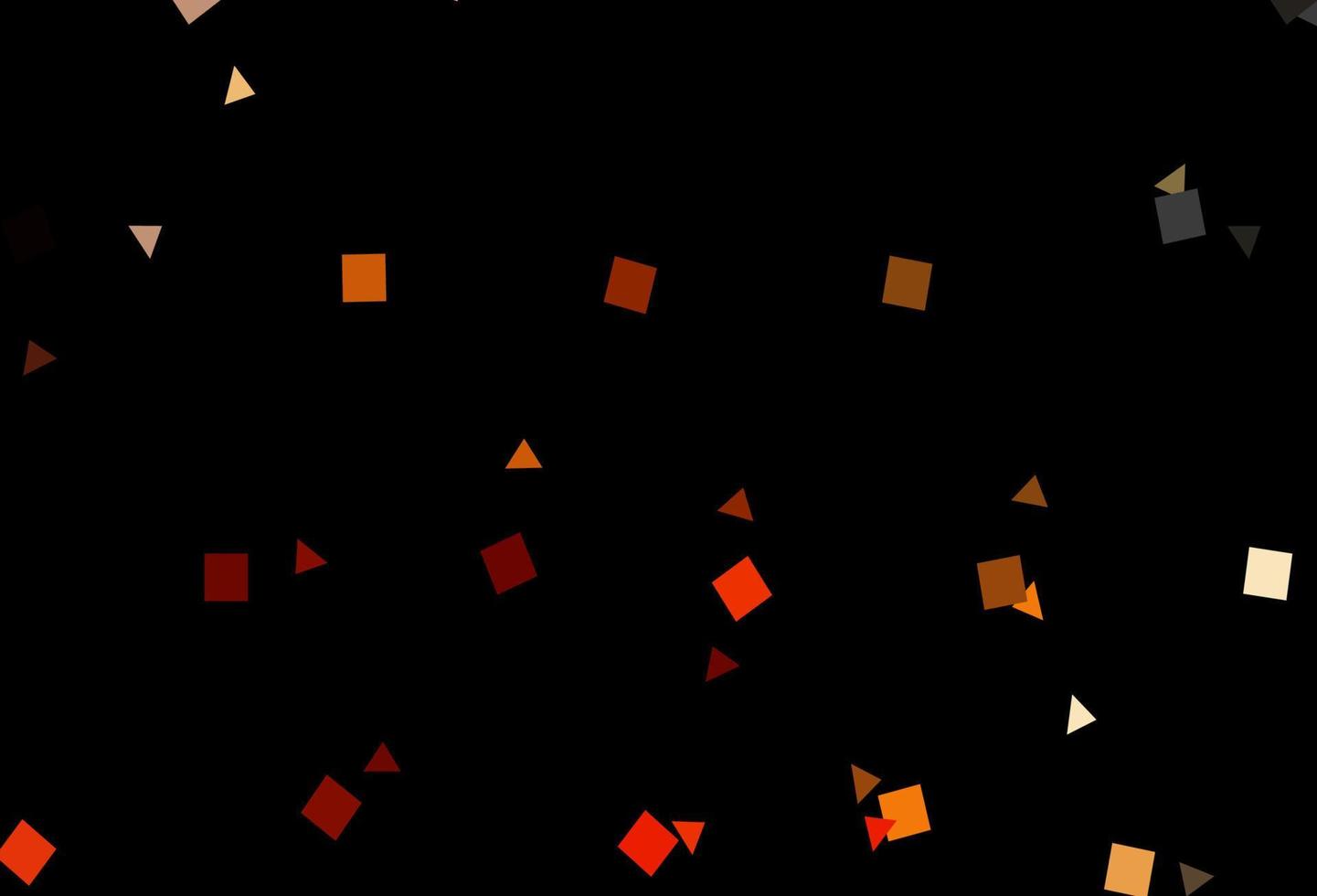 Dark Yellow, Orange vector pattern in polygonal style with circles.