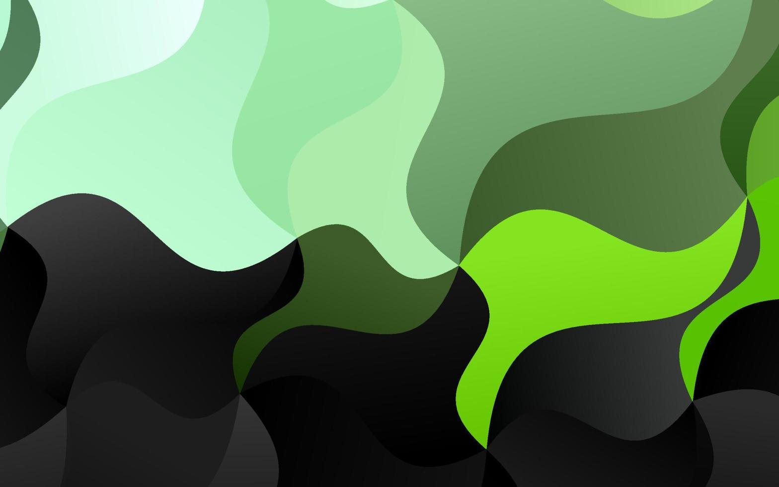Fondo de vector verde claro con líneas abstractas.