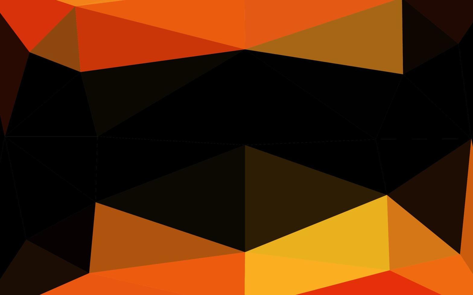 Light Orange vector abstract polygonal layout.