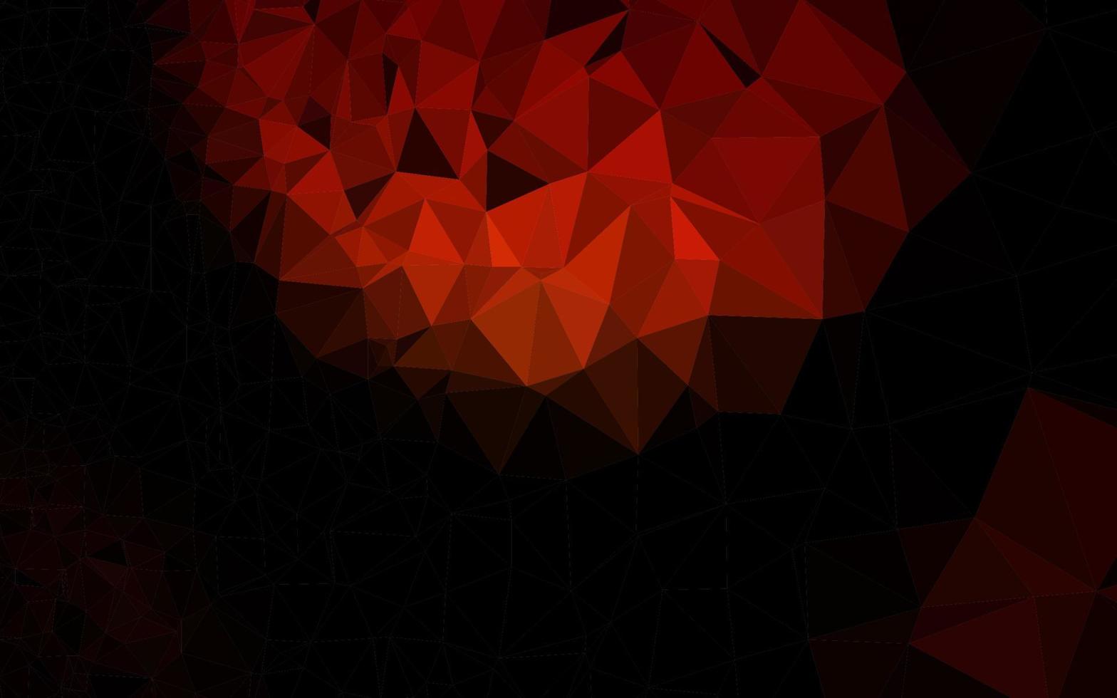 Cubierta de mosaico de triángulo vector rojo oscuro.