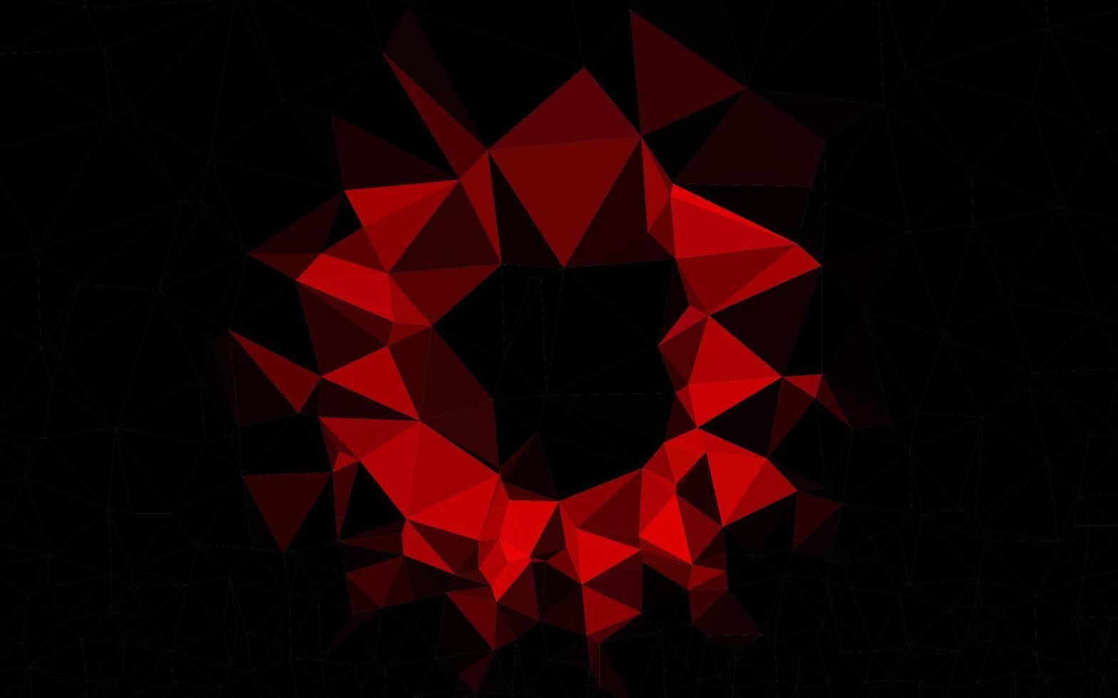 Light Red vector polygonal background.