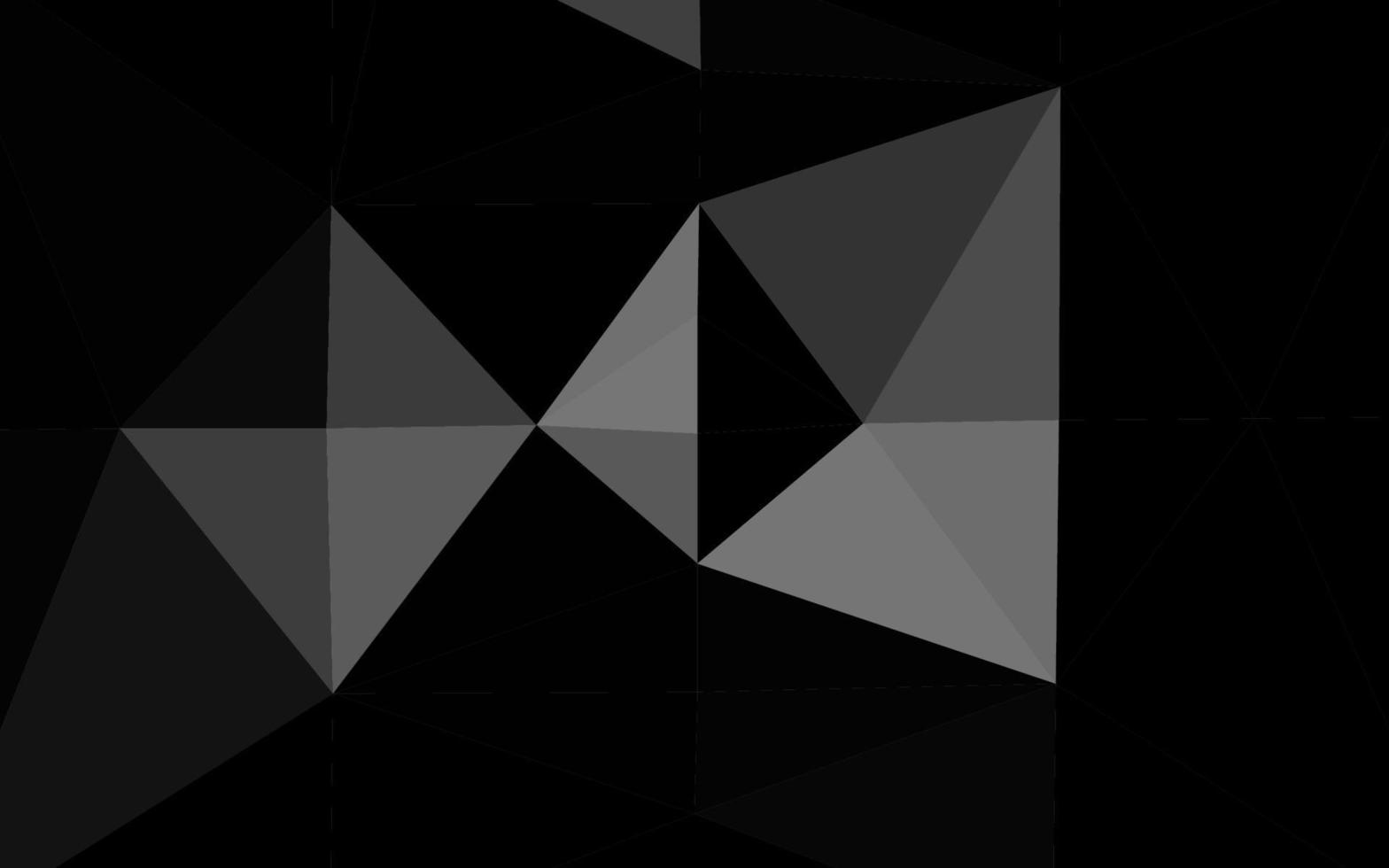 Dark Silver, Gray vector shining triangular pattern.