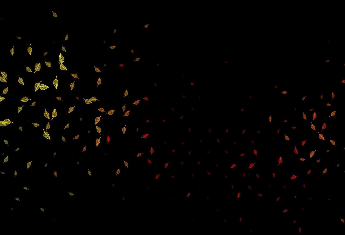 Dark Yellow, Orange vector sketch backdrop.