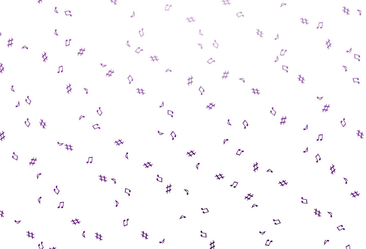 Light Purple vector backdrop with music notes.