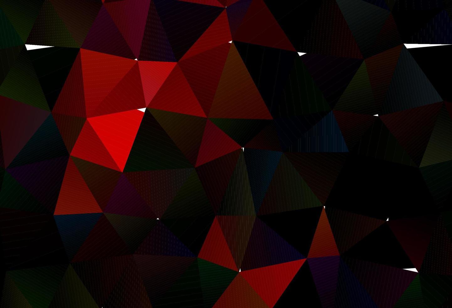 Dark Red vector polygon abstract backdrop.