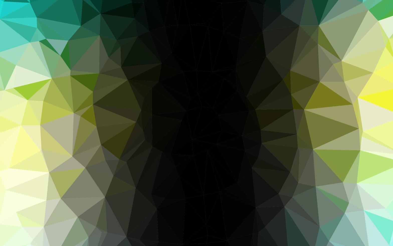 Fondo de mosaico abstracto de vector verde claro, amarillo.