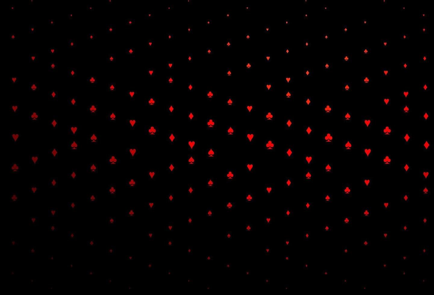 Dark Red vector template with poker symbols.