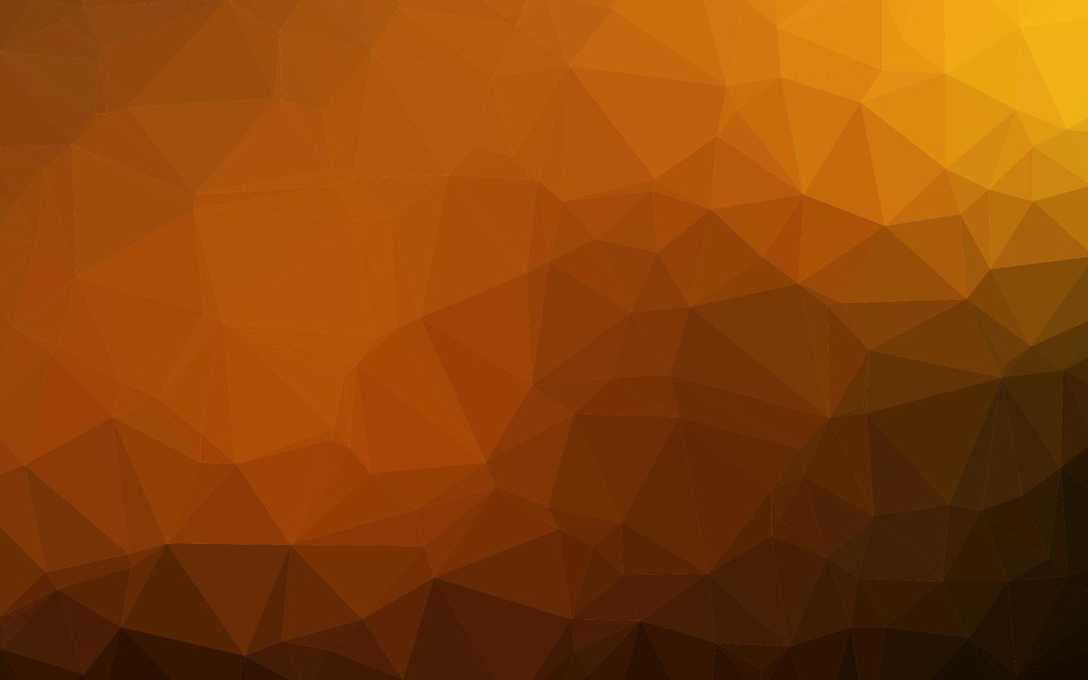 Dark Yellow, Orange vector abstract mosaic background.