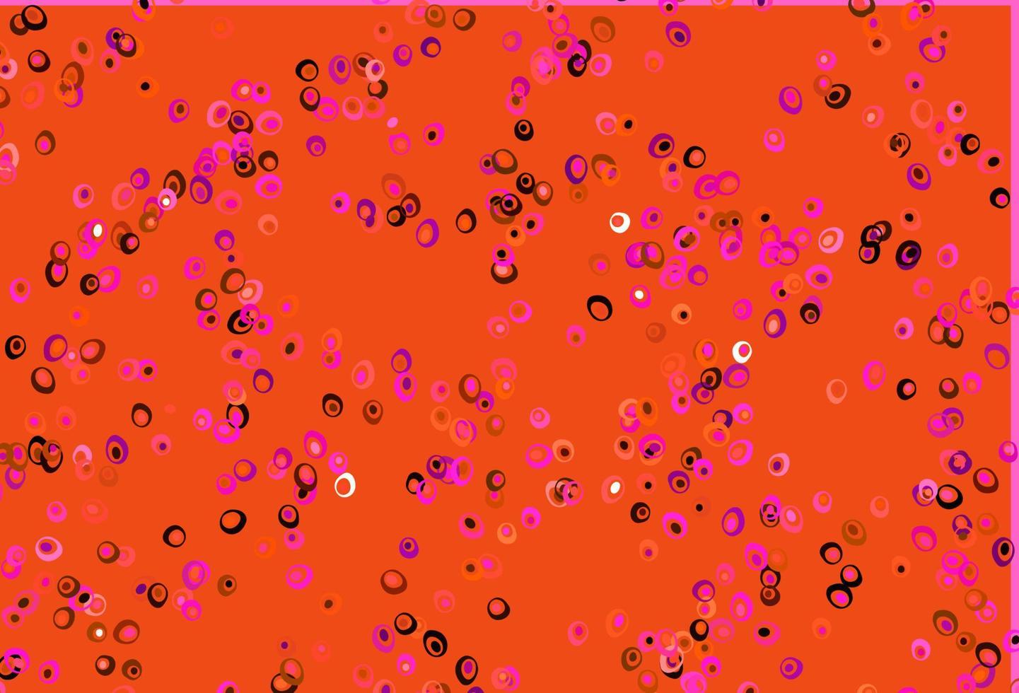 Light Pink, Yellow vector pattern with spheres.