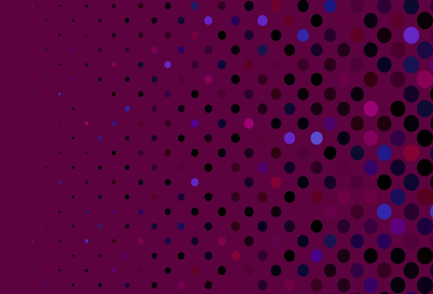 Dark Purple vector pattern with spheres.