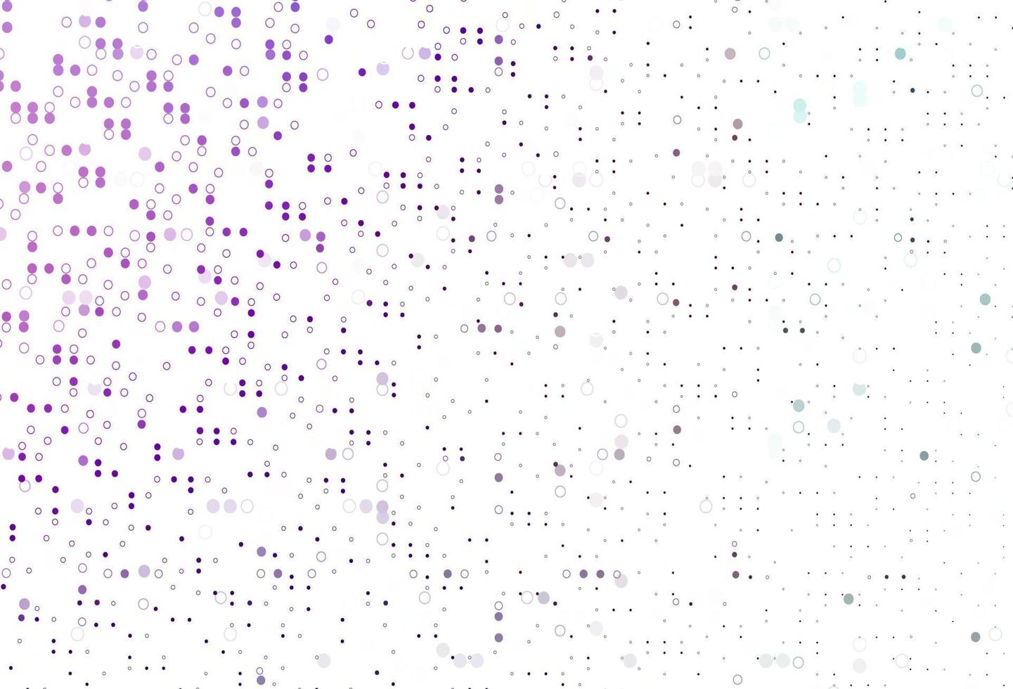 telón de fondo de vector púrpura claro con puntos.