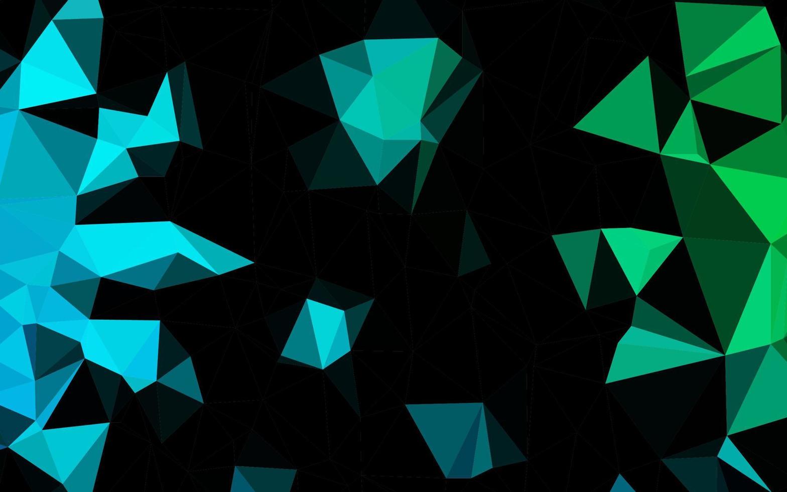 Dark Blue, Green vector triangle mosaic texture.