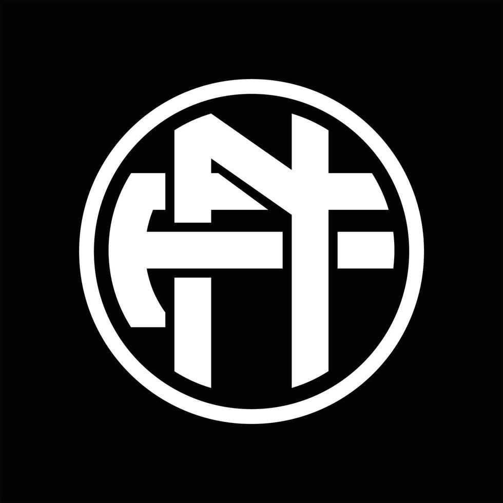 NF Logo monogram design template vector