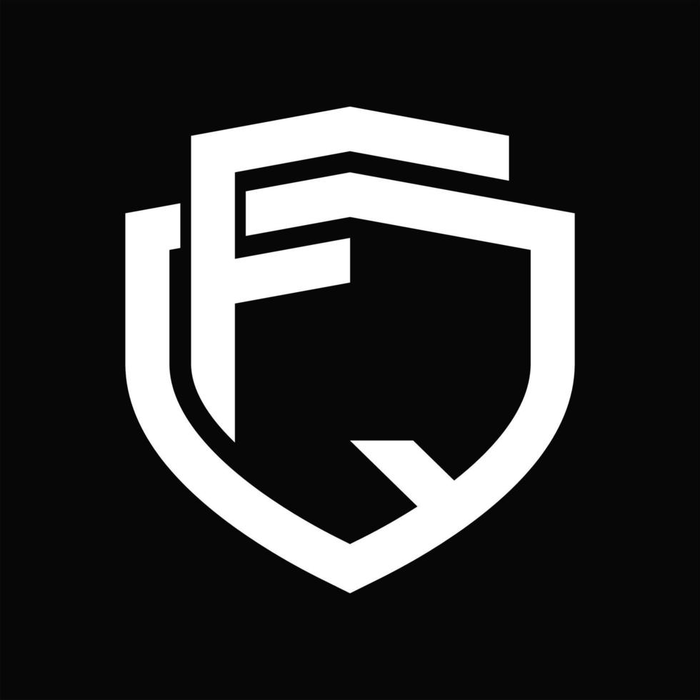 FQ Logo monogram vintage design template vector