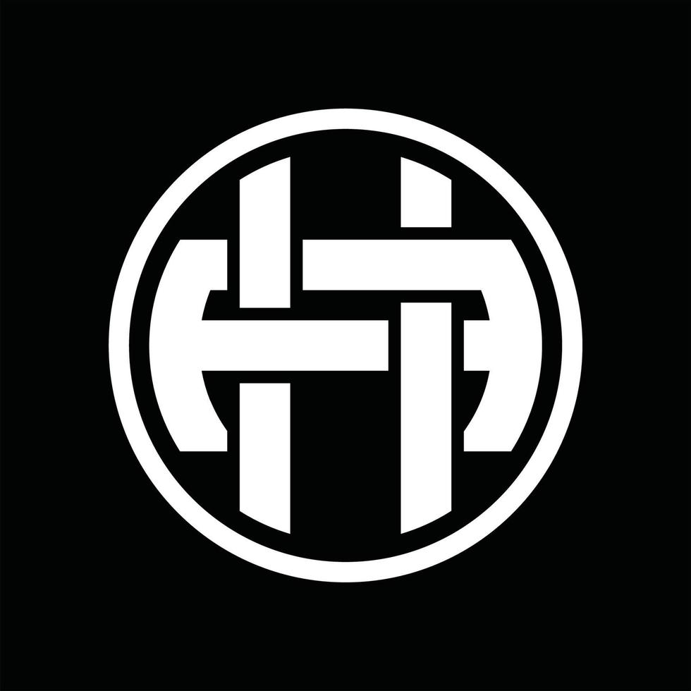 HA Logo monogram design template vector