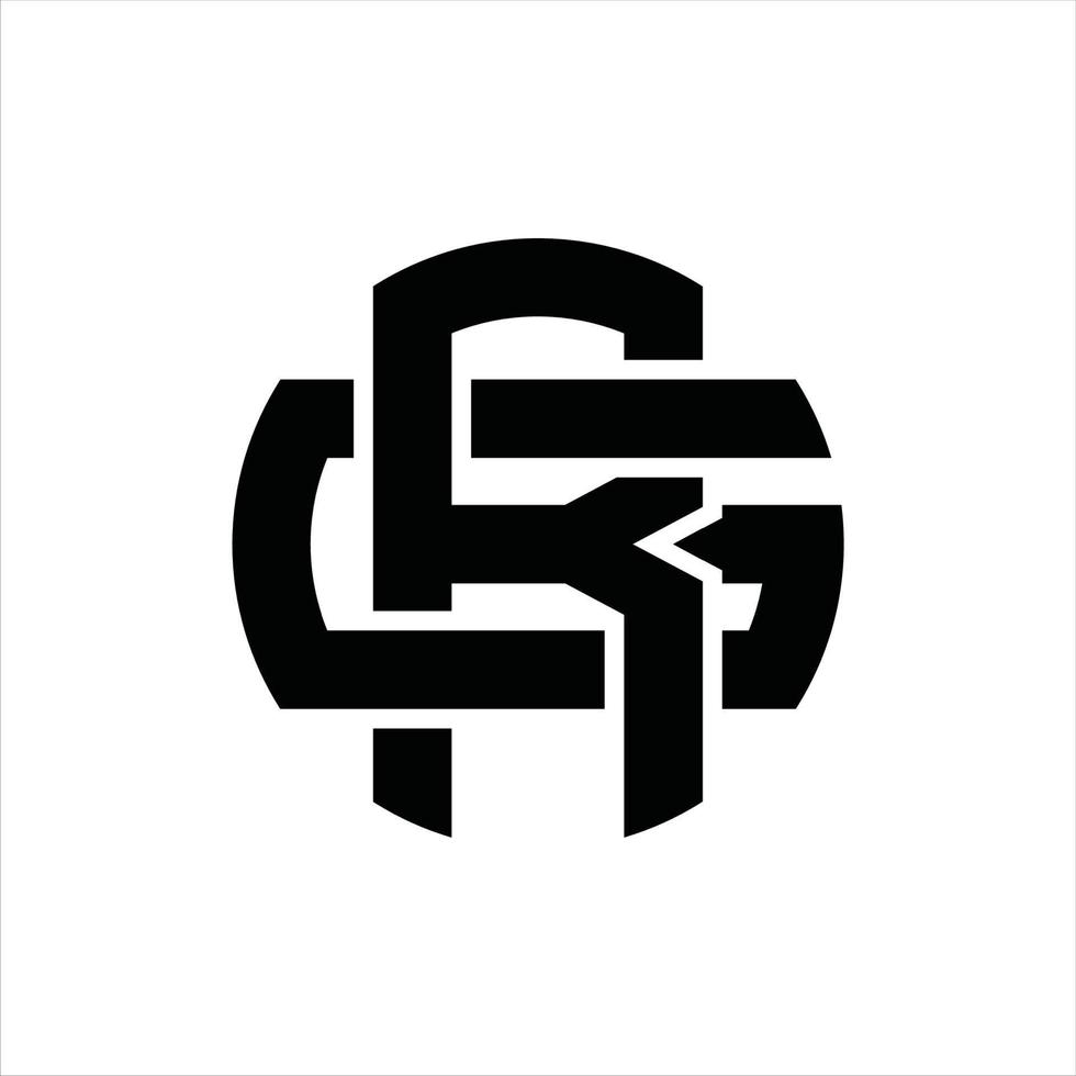 RG Logo monogram design template vector