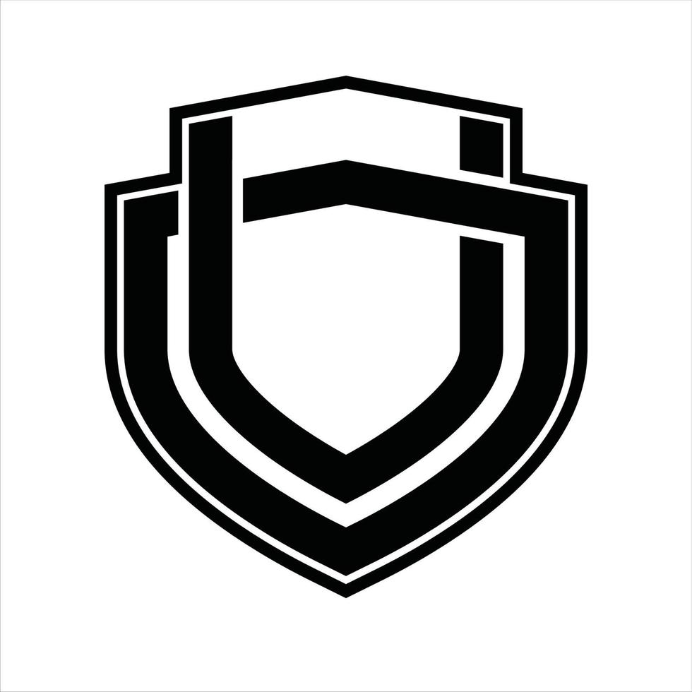 UO Logo monogram vintage design template vector