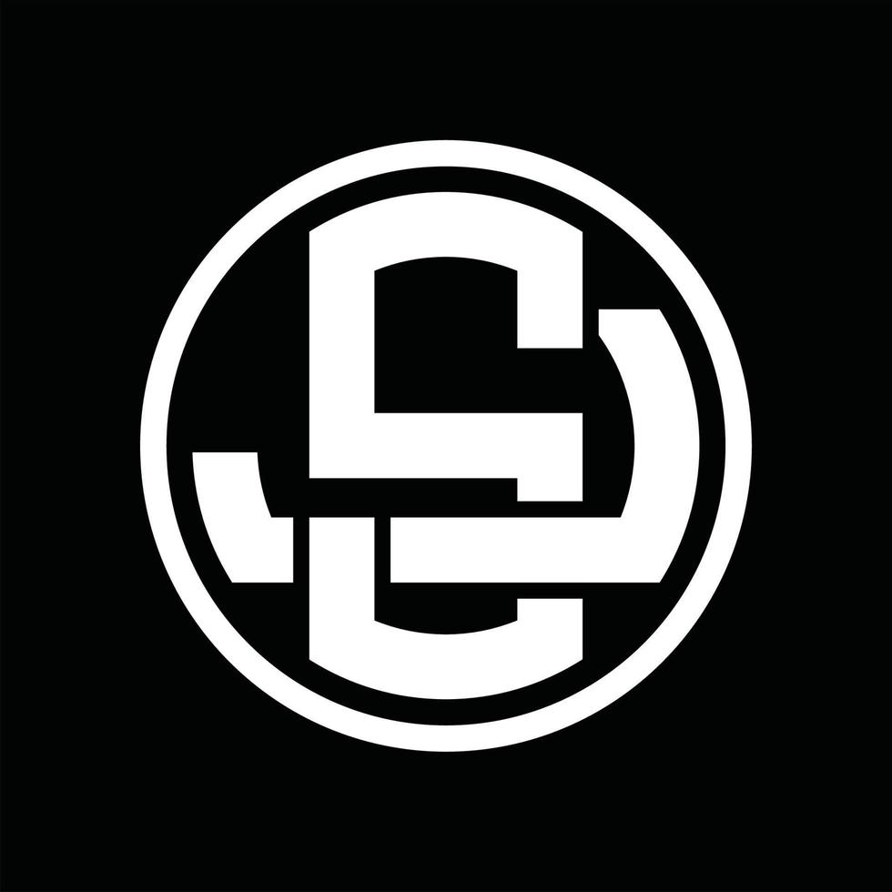 SJ Logo monogram design template vector