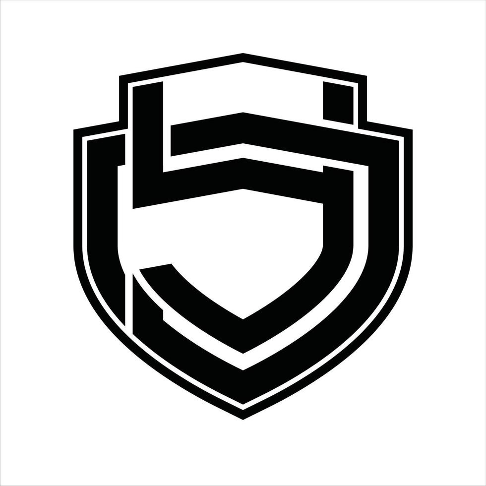 YD Logo monogram vintage design template vector
