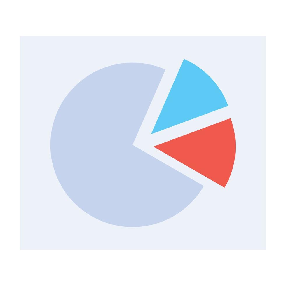 Modern icon of data analysis in flat style vector