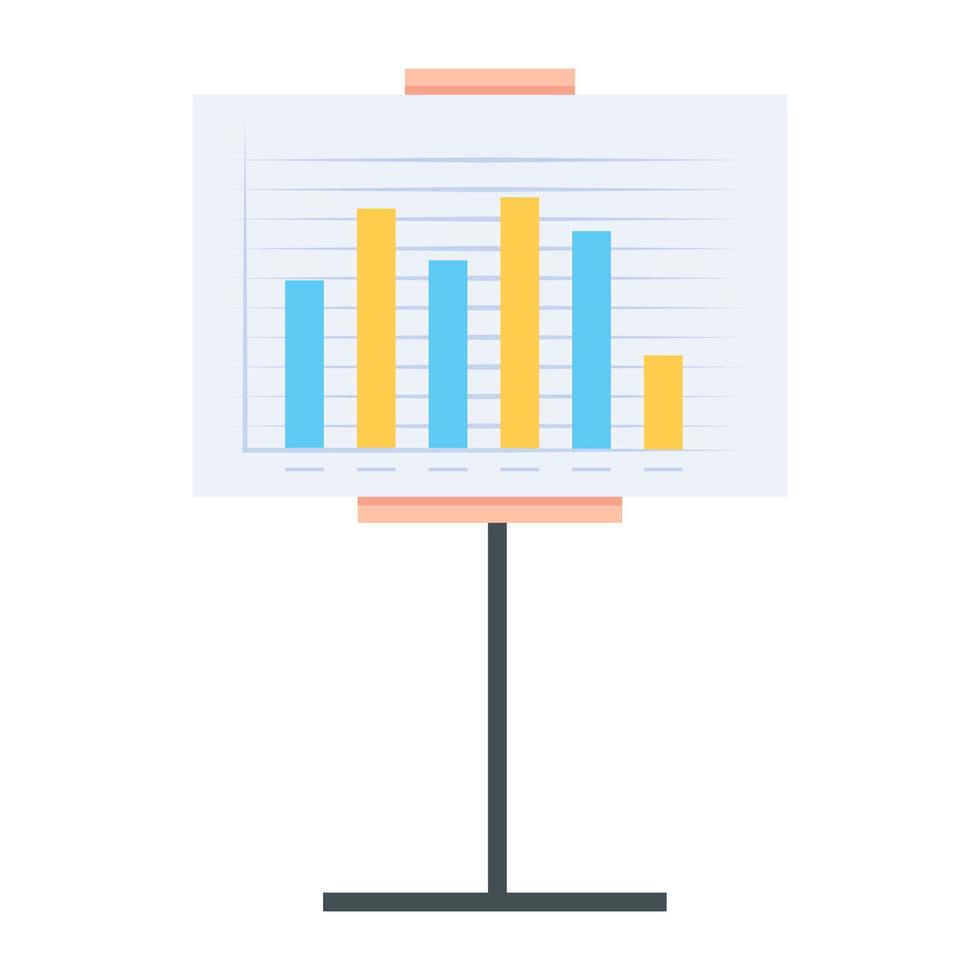 Modern icon of data analysis in flat style vector