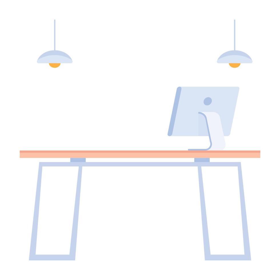 Flat vector denoting workplace