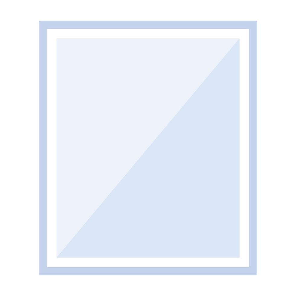 Look at this mirror flat icon vector