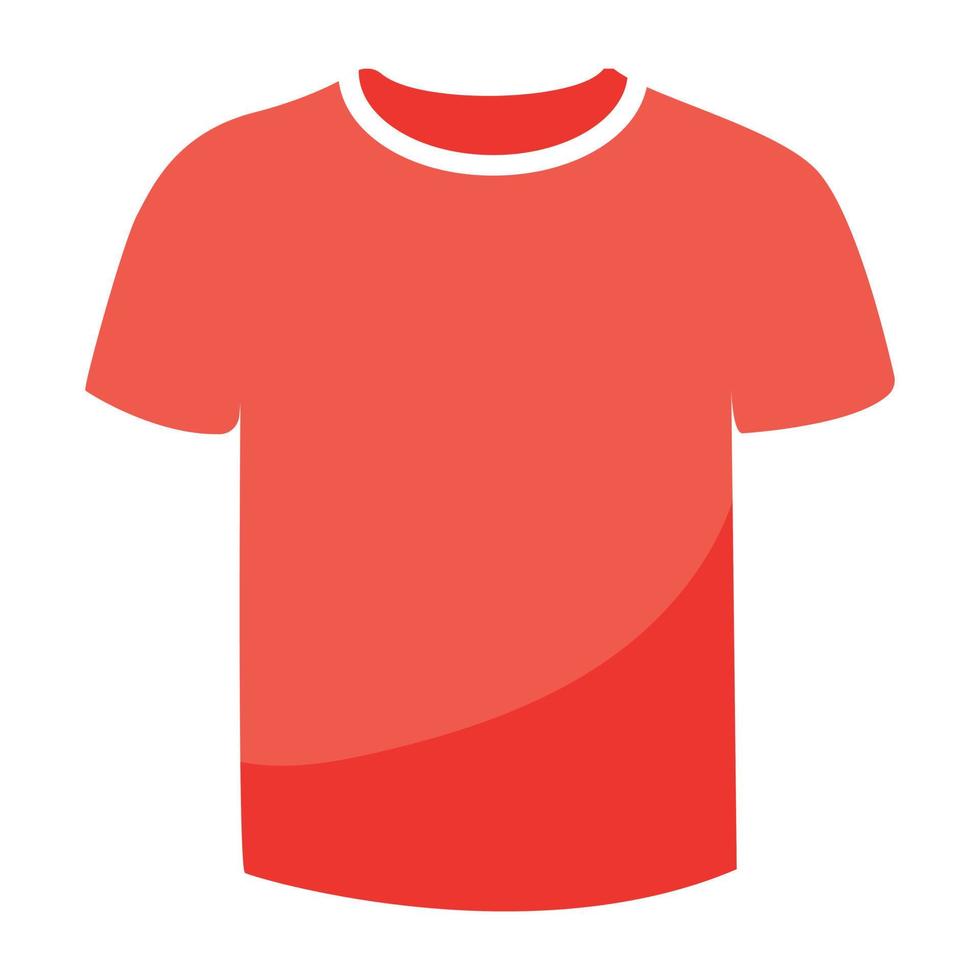 diseño de icono plano de camiseta vector