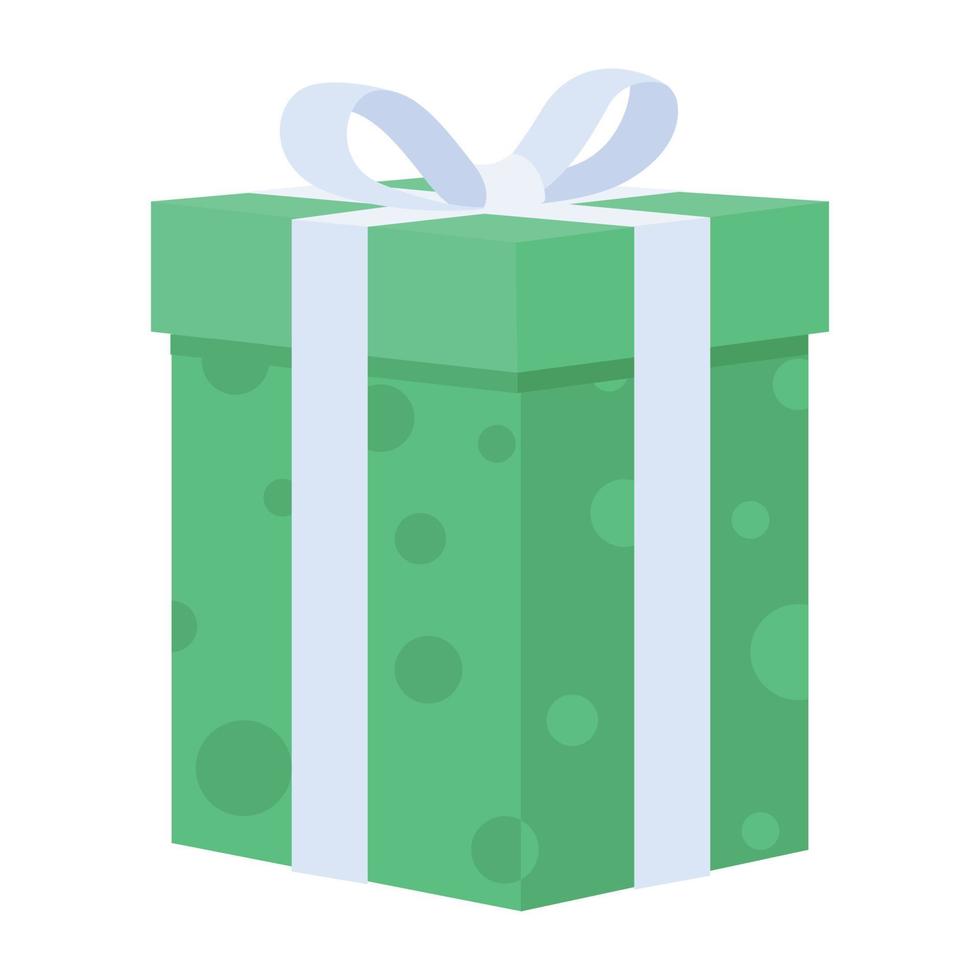 Check out flat icon of gift box vector